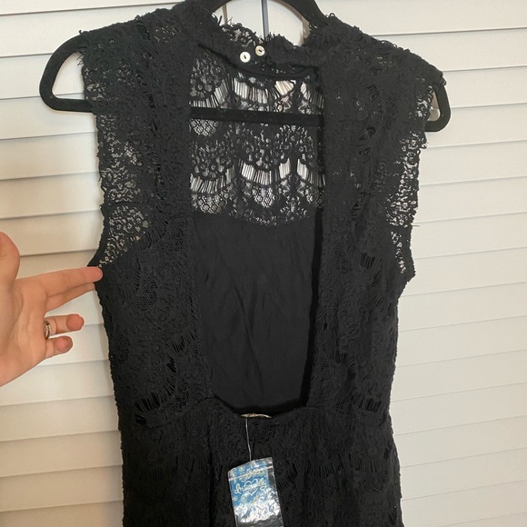Free People black lace dress - Picture 4 of 6